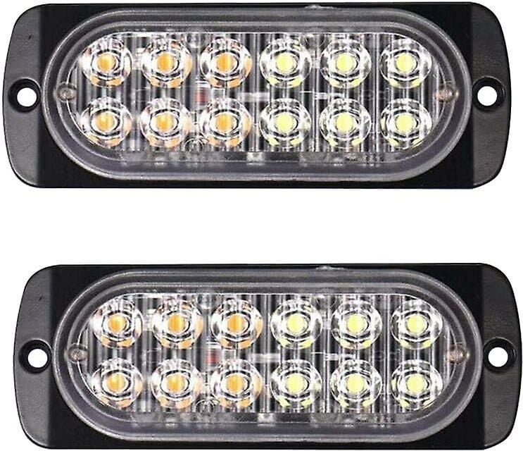 2 stücke Led Strobe Warn Licht Strobe Grille Blinkende Lichtbalken Lkw Auto Leuchtfeuer Lampe Licht 12 v 24 v w