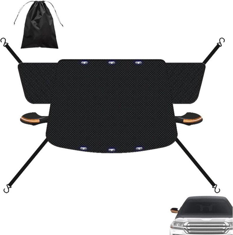 Auto-Windschutzscheiben-Schneeabdeckung, wetterfest, frostsicher, Winter-Windschutzscheibe, 99,61 x 46 nd, Eisschutzabde...