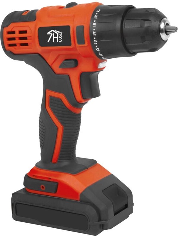 7h Seven House - 7house 20-V-Akku-Bohrschrauber mit 2000-mAh-Akku