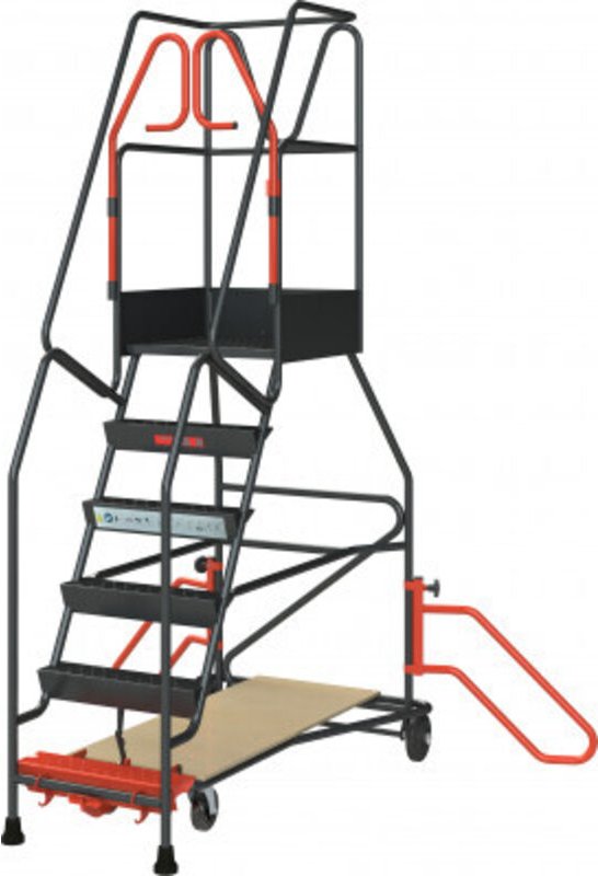 Fimm - Regal-Stehleiter 6 Stufen mit automatischer Arretierung 150 kg 830008811