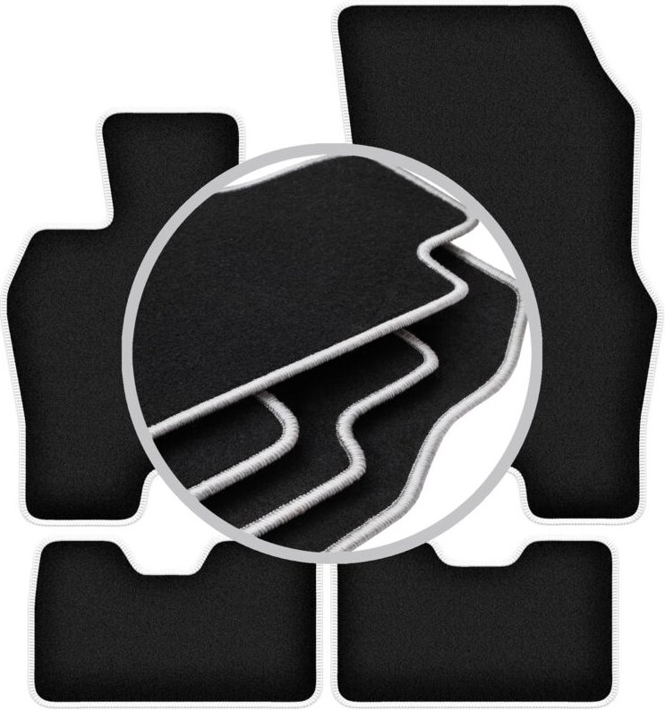 CARLUX-SILVER Autofußmatten für: BMW i8 L12 Coupé (2014-2022)