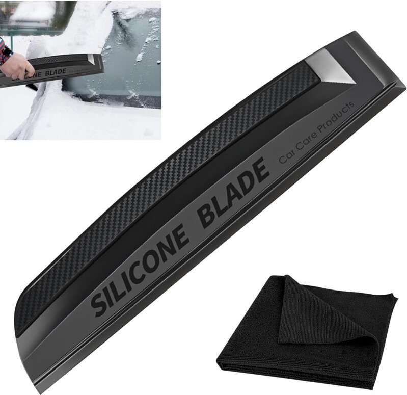 Silikon-Auto-Rakel – Silikon-Schaber für Autos: Silikon-Rakel, Auto-Rakel, Fensterwischer für Karosserie und Autofenster...
