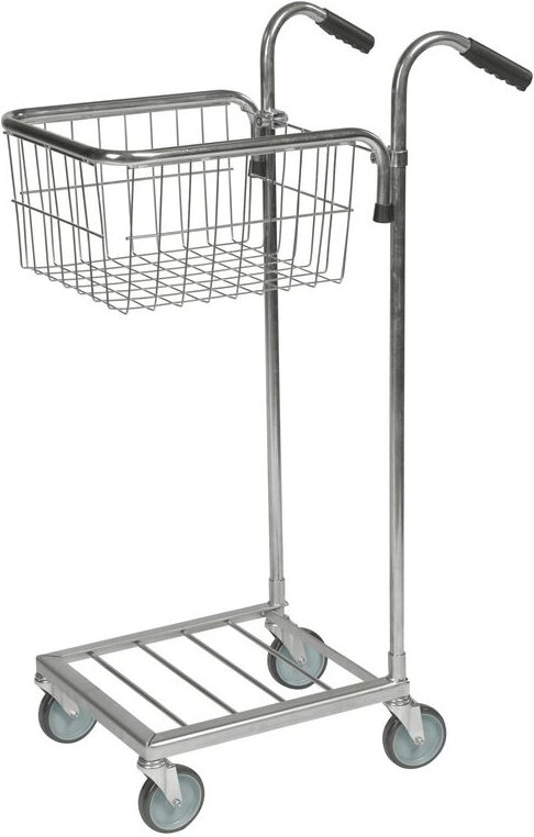 Kongamek Mini- Servierwagen verzinkt mit Korb 415x355x220mm ohne Bremse