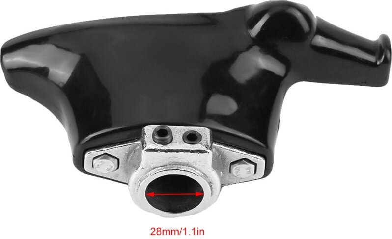 Eosnow - Schwarzer Kunststoff-Nylon-Demontagekopf für Reifenmontiermaschine, Durchmesser 28 mm