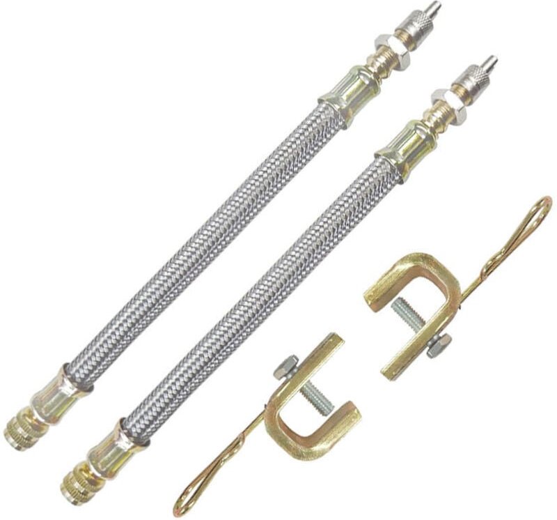 Reifenventilverlängerung, Reifenventilverlängerung für lkw-, Bus- und Anhängerreifen, 18 cm, 2er-Pack - KZQ