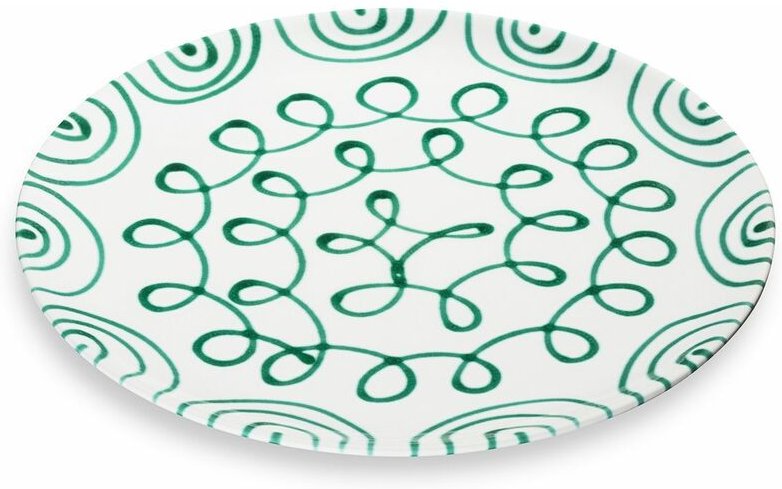 Thumbnail - Gmundner Keramik - Grüngeflammt, Platzteller Cup (ø 32cm)