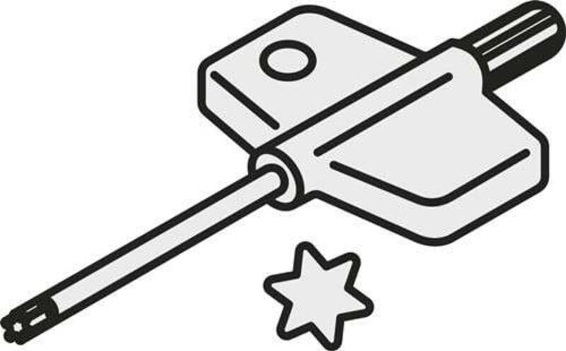 Torx-Schlüssel iso flag T07P Bruttogewicht 4g Pramet