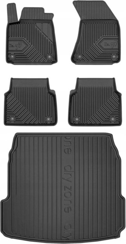SET 77 Gummimatten und Fußmatten AUDI A8 D4 2013-2017