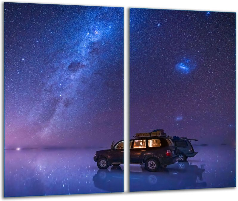 Glashakkungsbrett 2x 30x52 Himmel