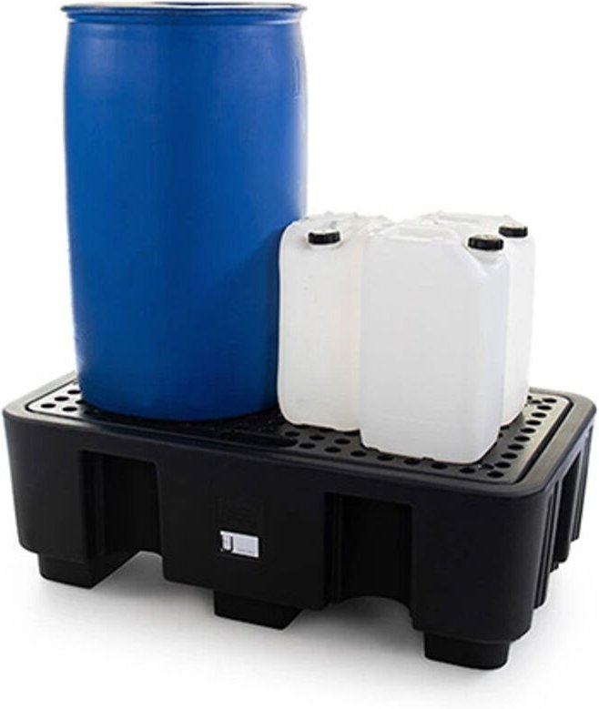 Auffangwanne 2 Fässer - Schwarz - 250 Liter - SJ-100-001