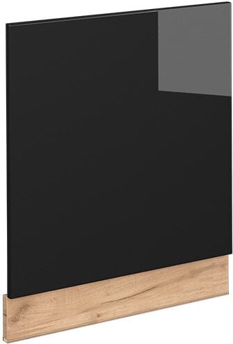 Frontblende Fame-Line, Schwarz Eiche hochglanz, 60 cm ohne Arbeitsplatte, Vicco