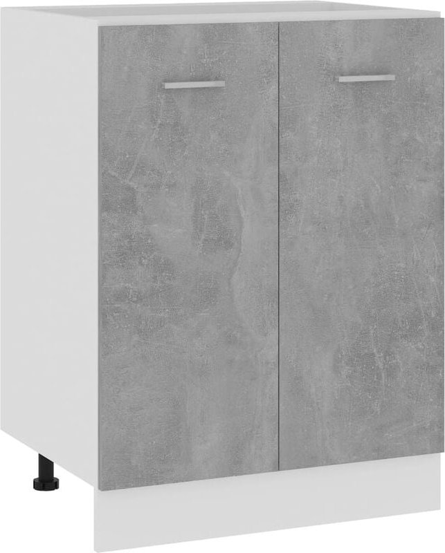 Maison Exclusive Unterschrank Lyon Betongrau 60x46x81,5 cm