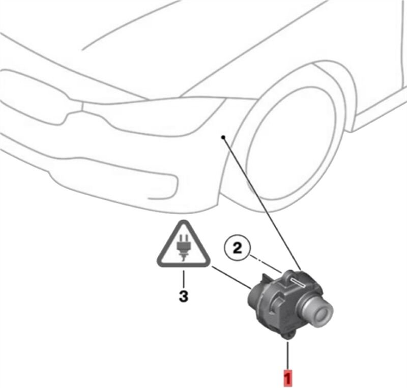Tlily - 66539240352-01 Linke Vordere Surround-Seitenansicht-RüCkfahrkamera für X5 E70 X6 E71 F01 F02 F06 F07 F10 F11 F12...