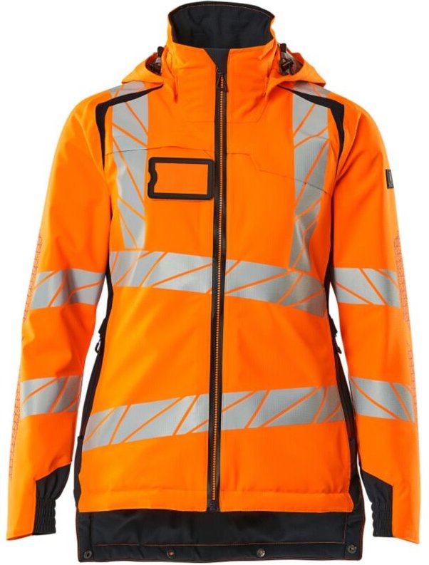 Winterjacke cli ®, Damen Winterjacke Gr. 5XL, hi-vis orange/schwarzblau - Mascot