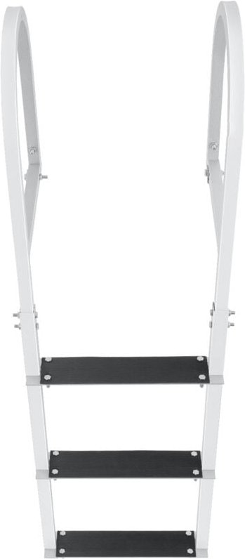 Aluminium-Anlegeleiter, abnehmbare 3 Stufen, 500 lbs Tragkraft, Bootsleiter für einfachen Zugang - Mophorn