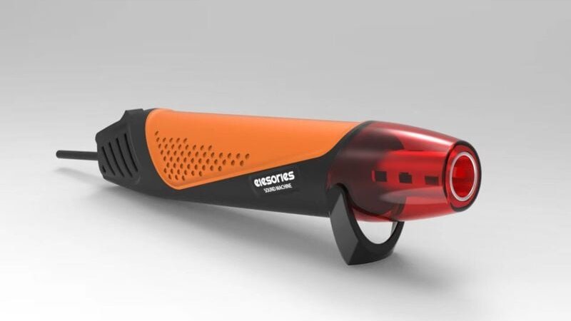 350 W Mini-Heißluftpistole, 350 °C Multifunktions-Heißluftpistole mit Düse, Temperatureinstellungen für Kunsthandwerk, H...