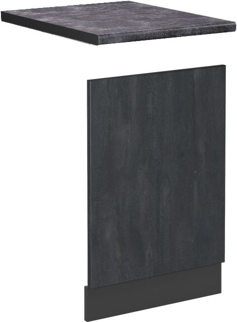 Vicco - Küchenmöbel R-Line, Schwarz Beton, 45 cm ap Anthrazit