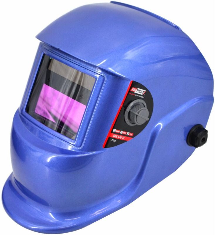 Awtools przyłbica spawalnicza samościemniająca lyg-8 niebieska din 9-13 podwójnie lakierowana