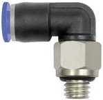 L-Steckverschraubung »Blaue Serie« mini, drehbar, M6, 125.006-4M - Riegler