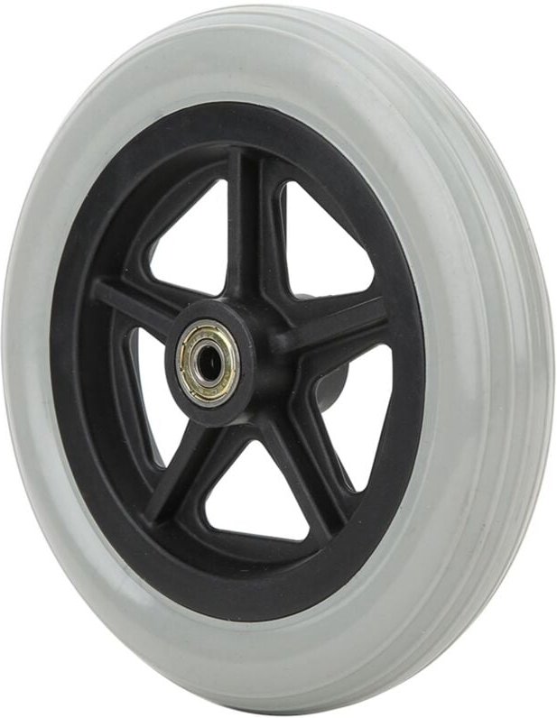 Rollstuhl-Vorderräder, 7-Zoll-Vorderradrolle, rutschfeste Gummiräder für Behinderte, Radersatz für Rollstühle, Rollatore...