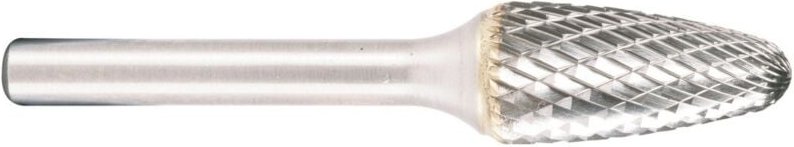 Projahn Hartmetallfräser, Form F Rundbogen d1 9.6 mm, Schaftd. 6.0 mm HD-Verzahnung