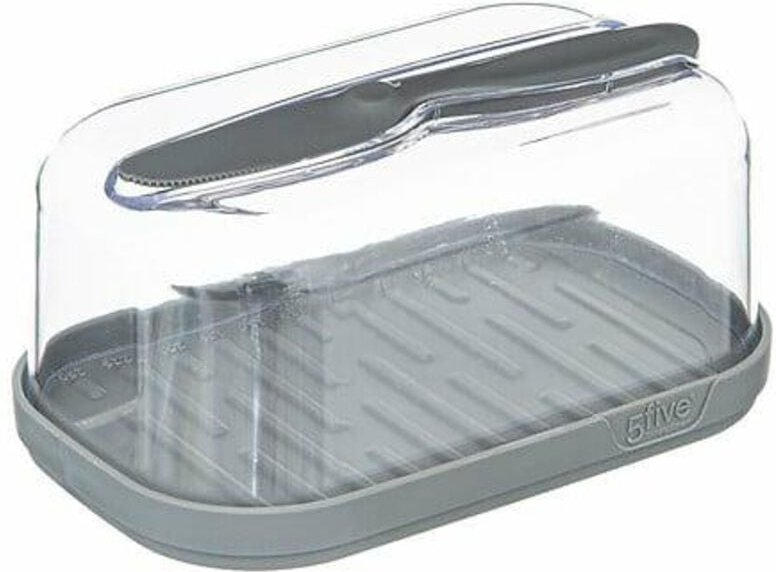 5five Simply Smart - Butterdose mit messer fresh eat grau - 5five