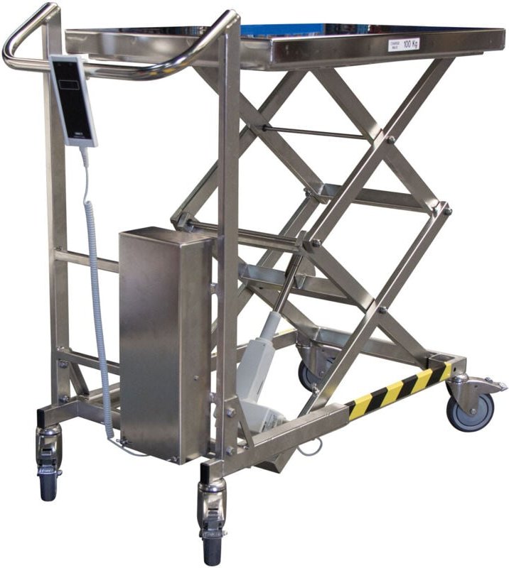 Fimm elektrischer Scherenhubtisch aus Edelstahl mit 100kg Tragkraft