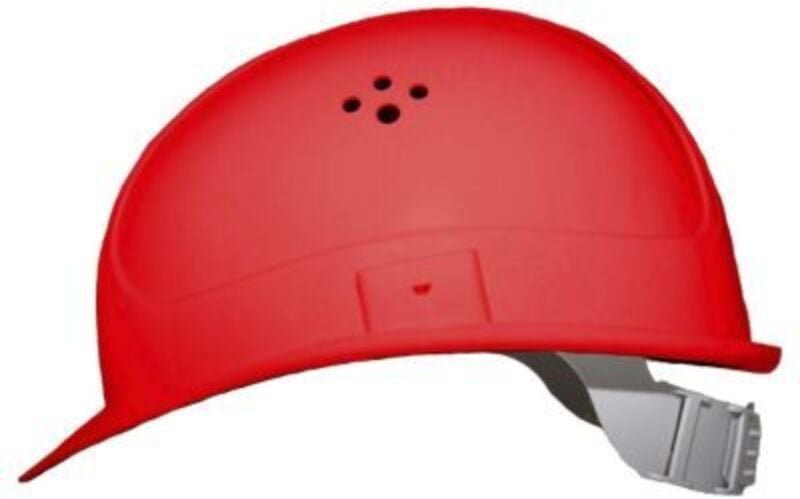 4-Punkt-Schutzhelm rot