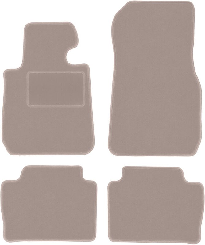Beige Velours-Fußmatten für: BMW 3 G20 Limousine (2018-)