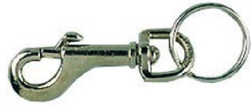 Schlüsselkarabinerhaken vernickelt 12x78mm