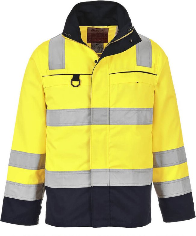 Hochsichtbarer Mehrzweck-Overall Gelb/Navy 2XL