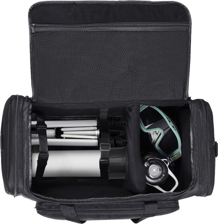 Mophorn Teleskop-Tasche 560 mm, stoßdämpfende Aufbewahrungstasche mit festen Schnallen, mehreren Taschen und abnehmbarer...