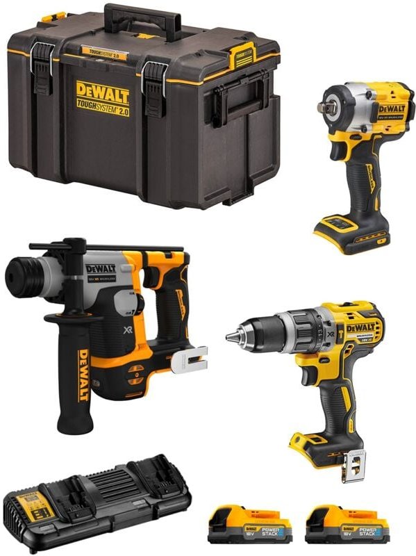 Dewalt - Kit DWK306PS (DCH172 + DCF921 + DCD796 + 2 x 1,7 Ah + DCB132 + DS400)