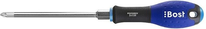 Bost - Schraubendreher mit Sechskantmutter - Pozidriv Expert Kreuzschlitzklinge - PZ2 x 125 mm - 624600