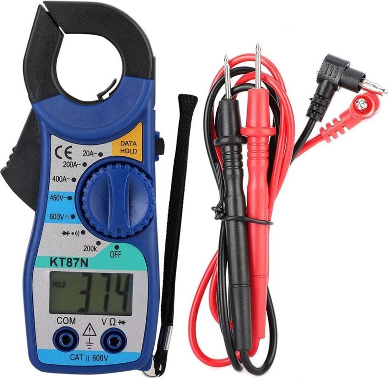 Ej.Life Multimeter, KT87N 600 V/450 V DC/AC Digitales Zangenmessgerät 20-400 A Amperemeter Digitales Multimeter mit LCD ...