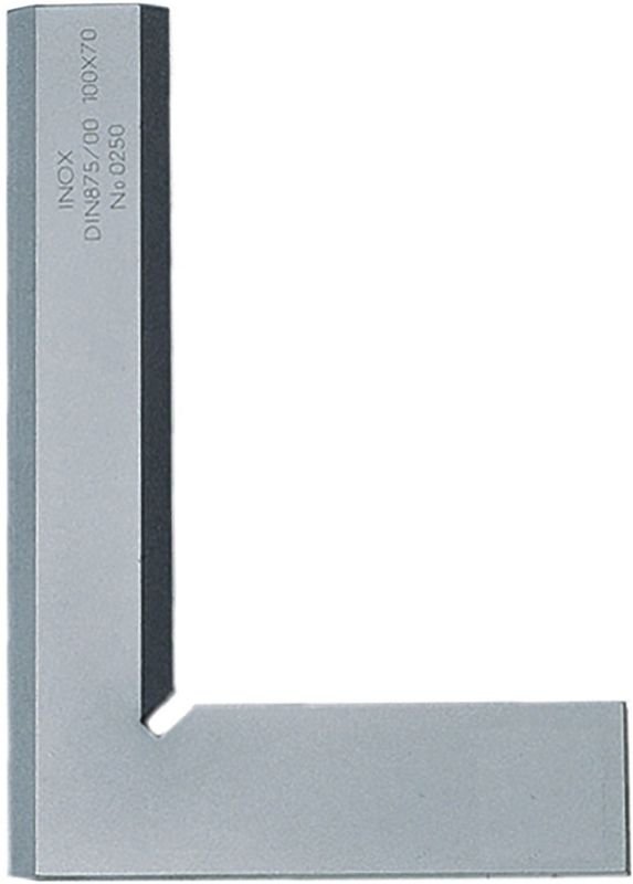 Thumbnail - Präzisions Haarwinkel DIN875-00 Inox Schenkellänge 100 x 70 mm
