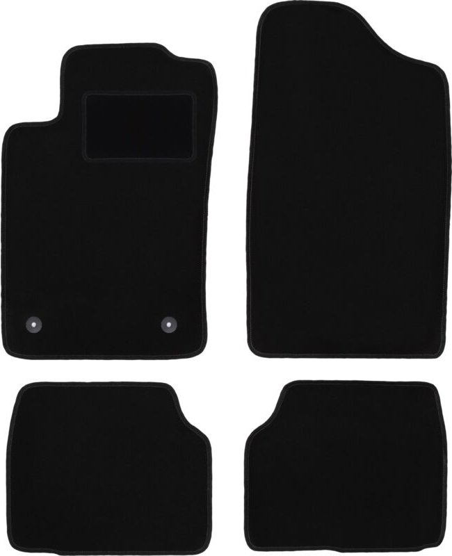 Schwarze Veloursmatten für: Peugeot 405 Limousine, Kombi, Break (1987-1996)