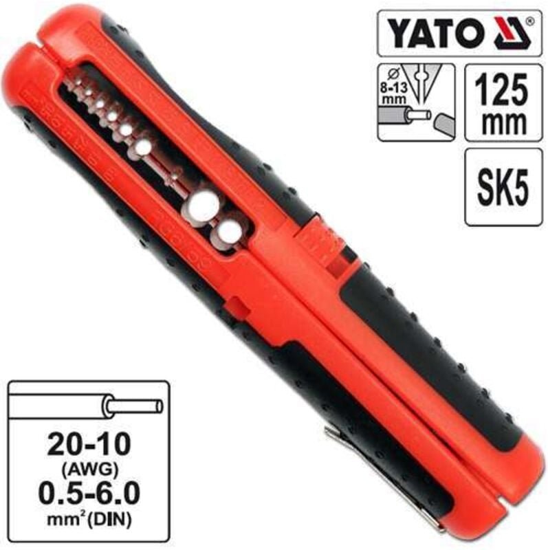 Yato YT-2274 - Abisolierzange 0 5-6mm² Yato