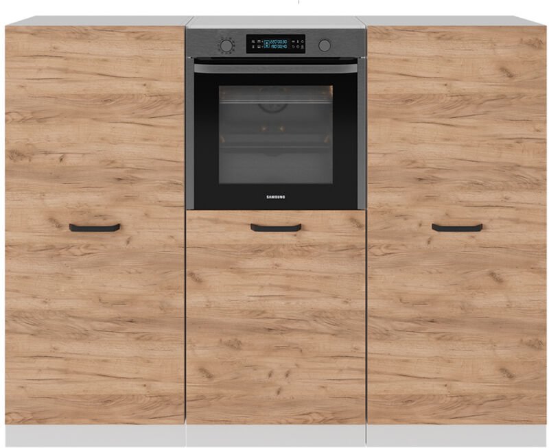 Thumbnail - Vicco - Küchenblock R-Line, Goldkraft Eiche/Weiß, 180 cm ohne Arbeitsplatte