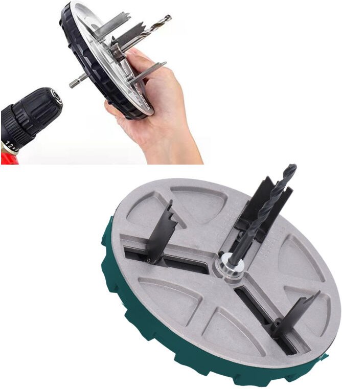 Ej.life - Runder Lochöffner, Verstellbare Lochsäge, Lochsäge Durchmesser Verstellbare Lochsäge, Runder Lochschneider, Al...