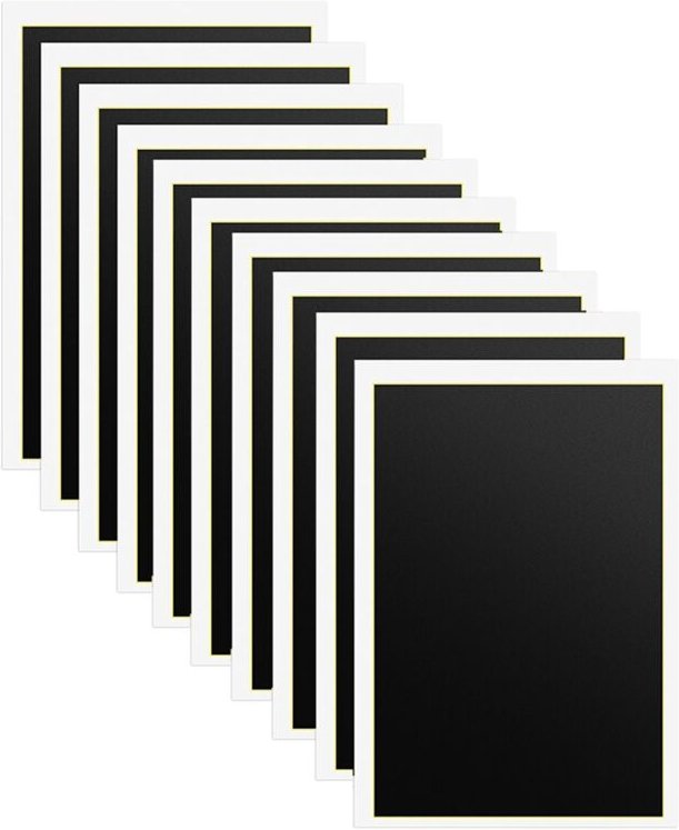 Lasergravur-Markierungspapier, 10-teiliger Farblasergravierer 15,4 x 10,6 Zoll, Schwarz, Keramik, Glas und Metall