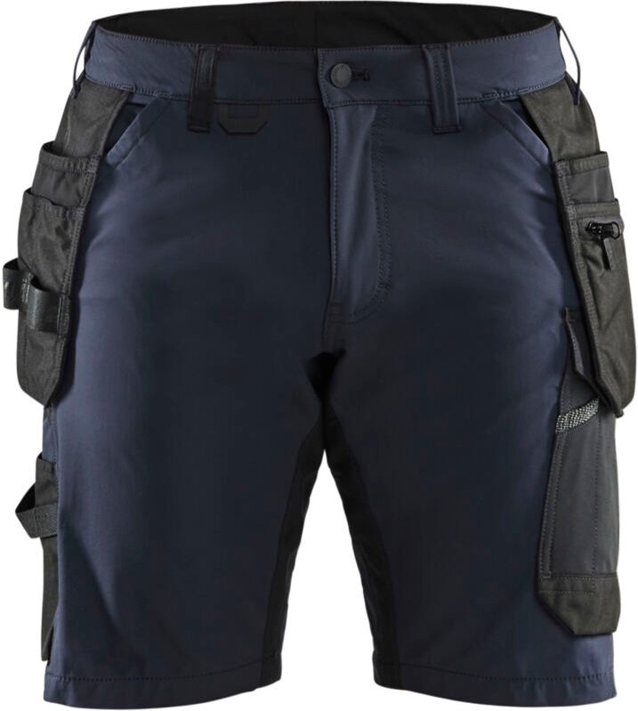 Arbeitsshorts aus elastischem 4D-Arbeitenstoff 1520 – Dunkelmarine/Schwarz S - FR(40) - SE(C46) - Standards