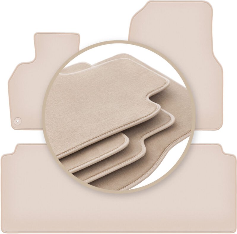 PREMIUM beige Matten für: Renault Espace IV Minivan 2002–2014