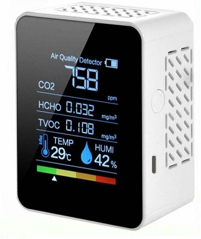 Detektor Luftqualitätsüberwachung Kohlendioxid-Detektor Innentemperatur Luftfeuchtigkeit Formaldehyd-Detektor