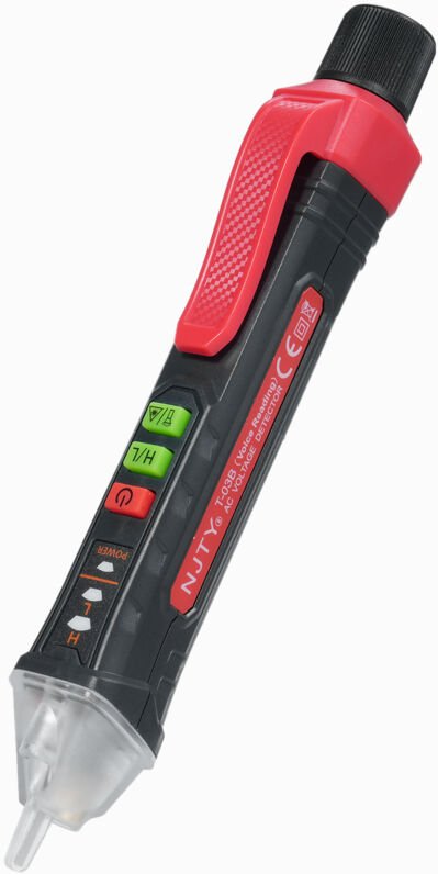 Jeffergarden - NJty Voice Broadcast Spannungstester Nicht-Kontakt 12V-1000V/48V-1000V Dual Range Elektrische Effiziente