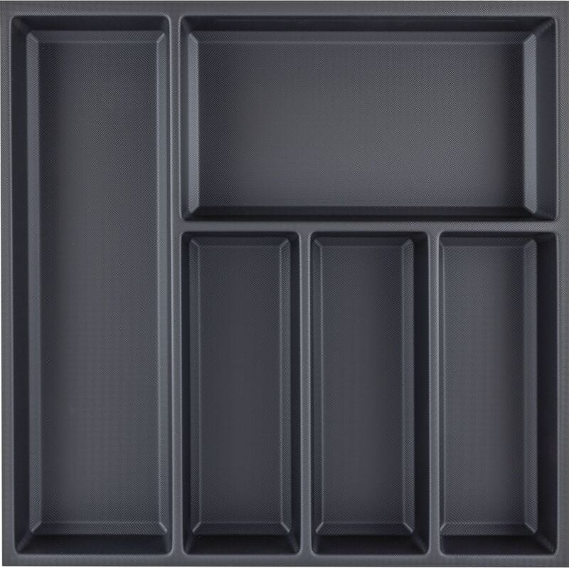 Agoform - Besteckeinsatz Sky 550/55 Besteckkasten aus Kunststoff kristall soft touch schwarz