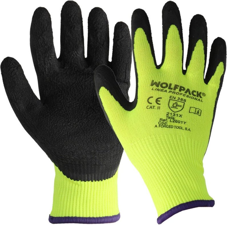 Latex-Weichschaumhandschuhe, Größe 20,3 cm.