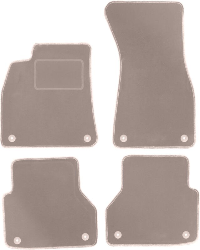 Beige Velours-Fußmatten für: Audi A7 C8 Sportback (2018-)