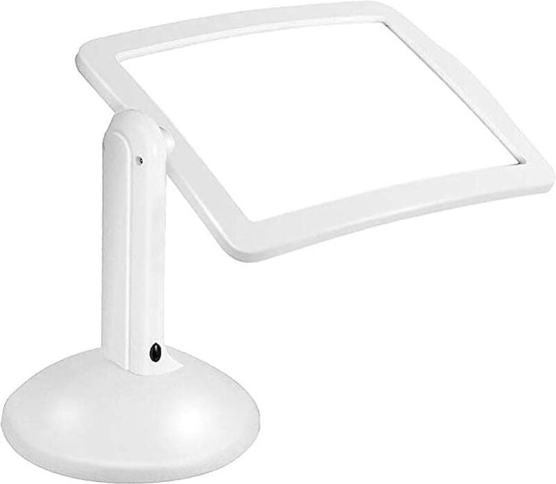 Lente d'ingrandimento rettangolare con luce led per ipovedenti, libri, anziani, cucito, gioielli, lettura