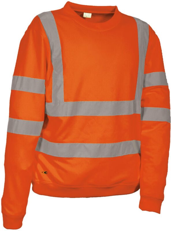 Cofra Marqueta Warnschutz Sweatshirt Pullover, Klasse 3, 320 g/m² orange S